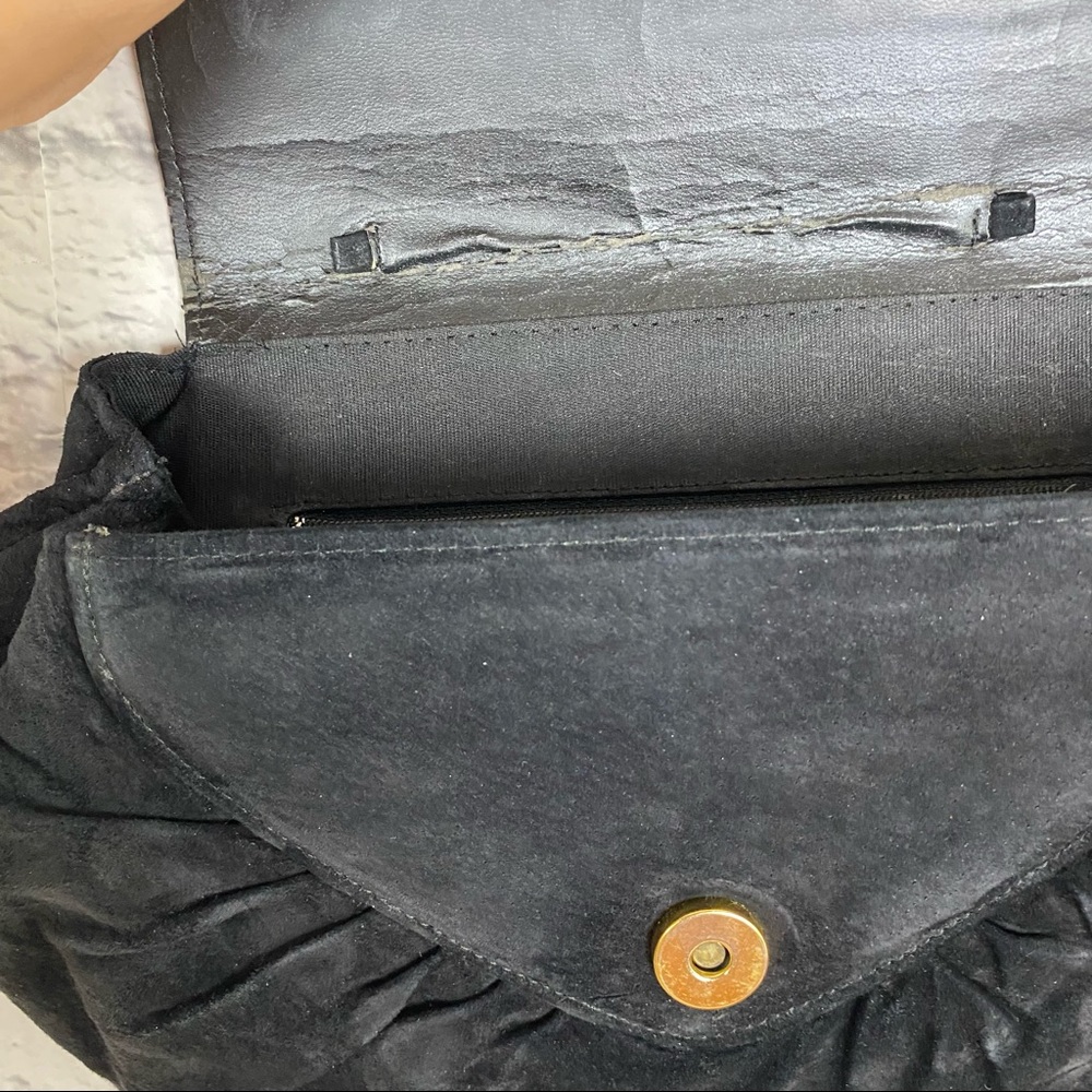 Vintage 80's velvet clutch - Picture 5 of 8